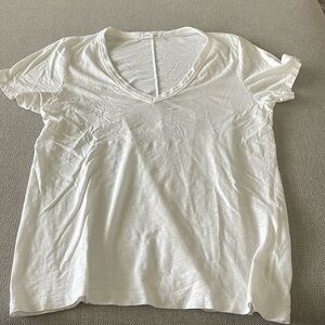 Rag & bone medium v neck white t